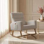 FLOVRA – High Back Teddy Rocking Chair