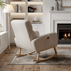 FLOVRA – High Back Teddy Rocking Chair