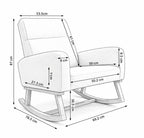 FLOVRA – High Back Teddy Rocking Chair