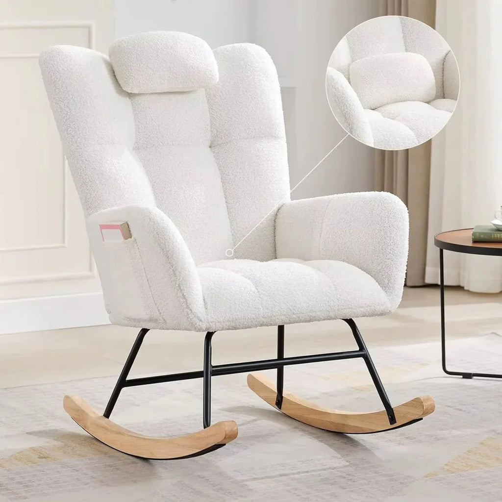 ROVKA – Comfortable Teddy Rocking Chair
