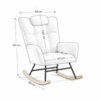 ROVKA – Comfortable Teddy Rocking Chair