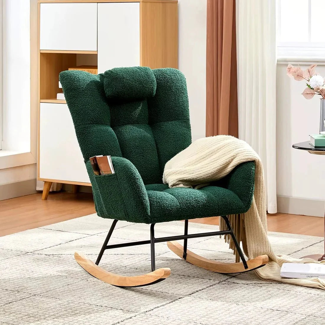 ROVKA – Comfortable Teddy Rocking Chair