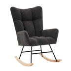 LUMIO – High Back Bouclé Nursing Chair