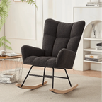 LUMIO – High Back Bouclé Nursing Chair