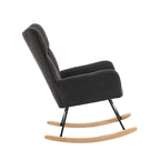 LUMIO – High Back Bouclé Nursing Chair