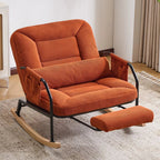 KORVEN – Reclining Corduroy Rocking Chair