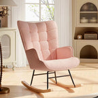 NUBELIA – High Back Teddy Rocking Chair