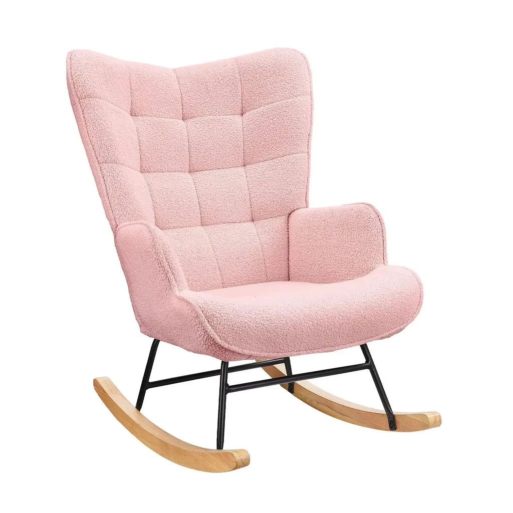 NUBELIA – High Back Teddy Rocking Chair