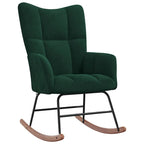 MOLVIK – Ultra-Comfortable Padded Velvet Rocking Chair