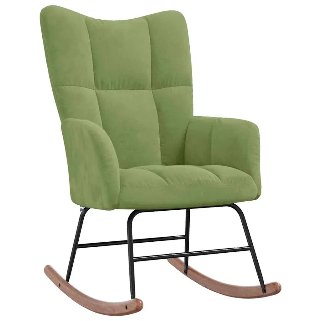 MOLVIK – Ultra-Comfortable Padded Velvet Rocking Chair