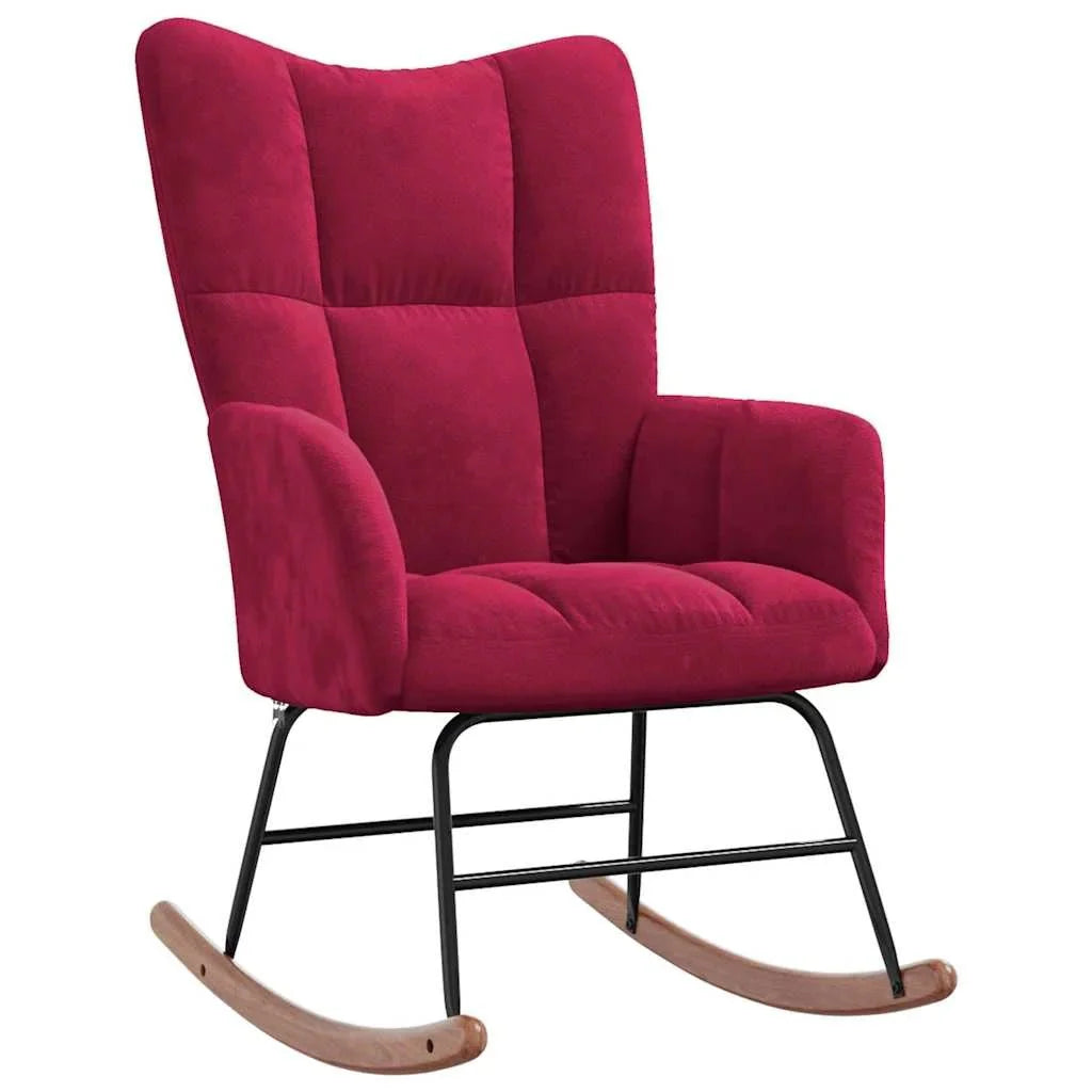 MOLVIK – Ultra-Comfortable Padded Velvet Rocking Chair