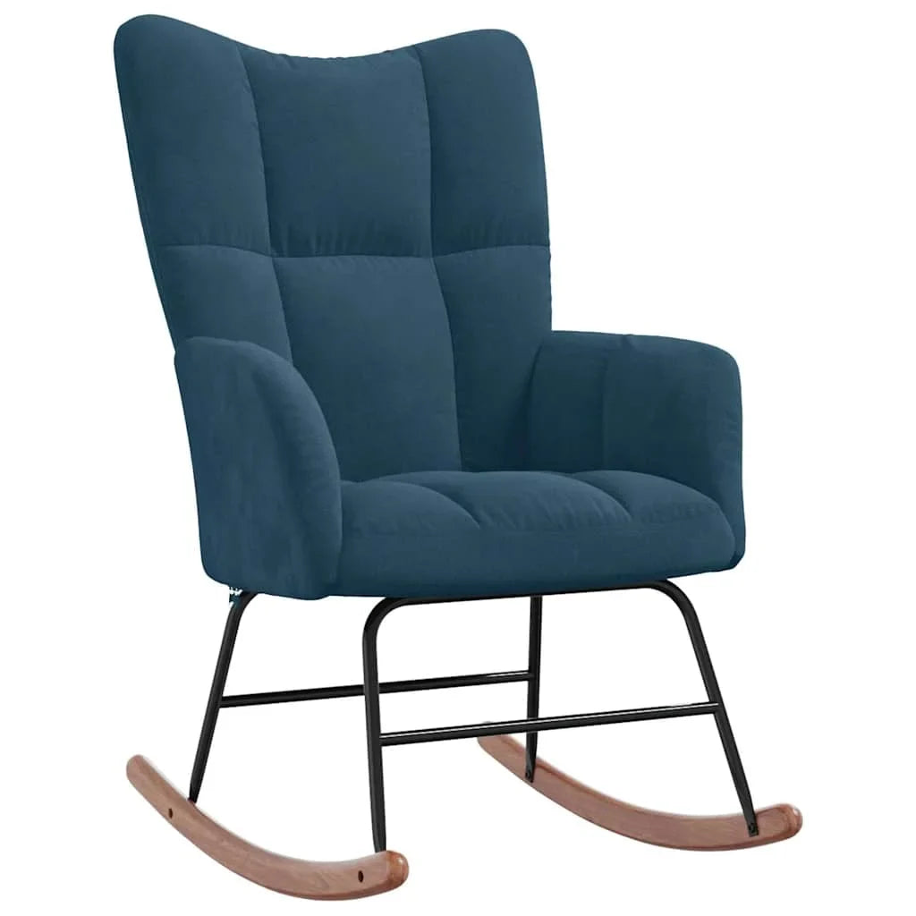 MOLVIK – Ultra-Comfortable Padded Velvet Rocking Chair