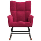 MOLVIK – Ultra-Comfortable Padded Velvet Rocking Chair