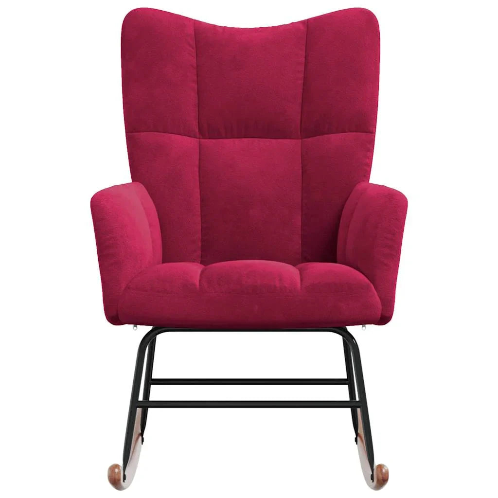MOLVIK – Ultra-Comfortable Padded Velvet Rocking Chair