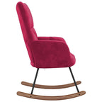 MOLVIK – Ultra-Comfortable Padded Velvet Rocking Chair