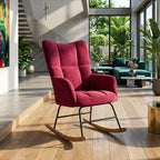 MOLVIK – Ultra-Comfortable Padded Velvet Rocking Chair
