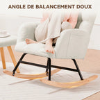 NORKA – Ultra-Soft Rocking Chair with Headrest & Armrests