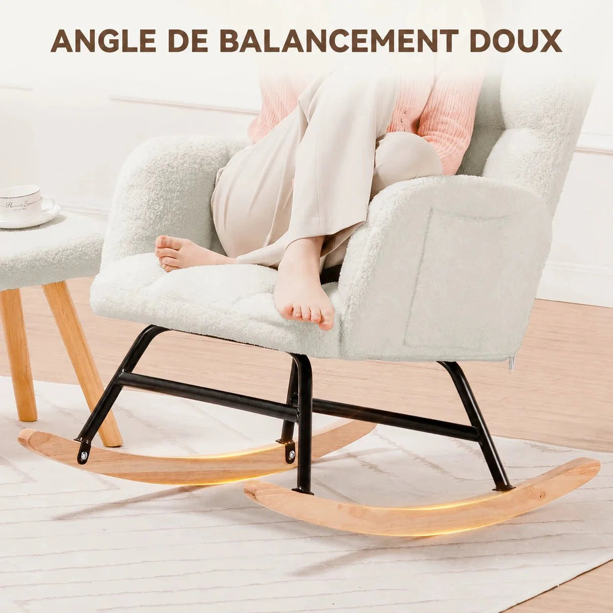 NORKA – Ultra-Soft Rocking Chair with Headrest & Armrests
