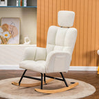 NORKA – Ultra-Soft Rocking Chair with Headrest & Armrests